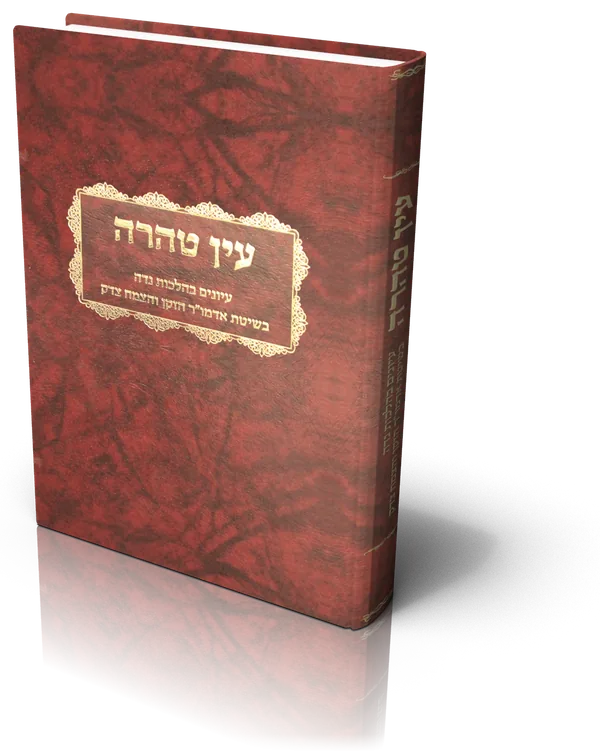 עטיפת הספר עין טהרה