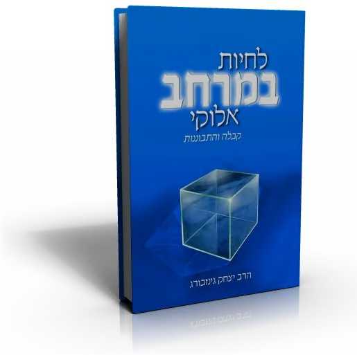 עטיפת הספר לחיות במרחב אלוקי